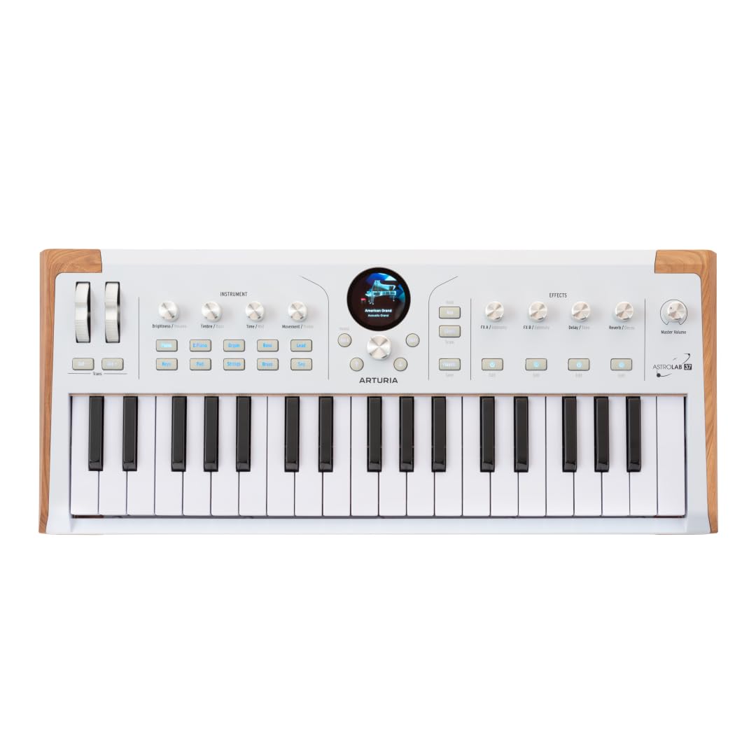 Arturia AstroLab 37-key slim MIDI keyboard, velocity sensitive, aftertouch.