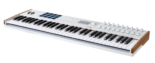 Arturia KeyLab 61 mk3, MIDI controller, white, includes software.