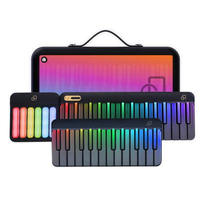 Popupiano 59-key smart beginner keyboard, LED lights, app support, 256 voices, MIDI.
