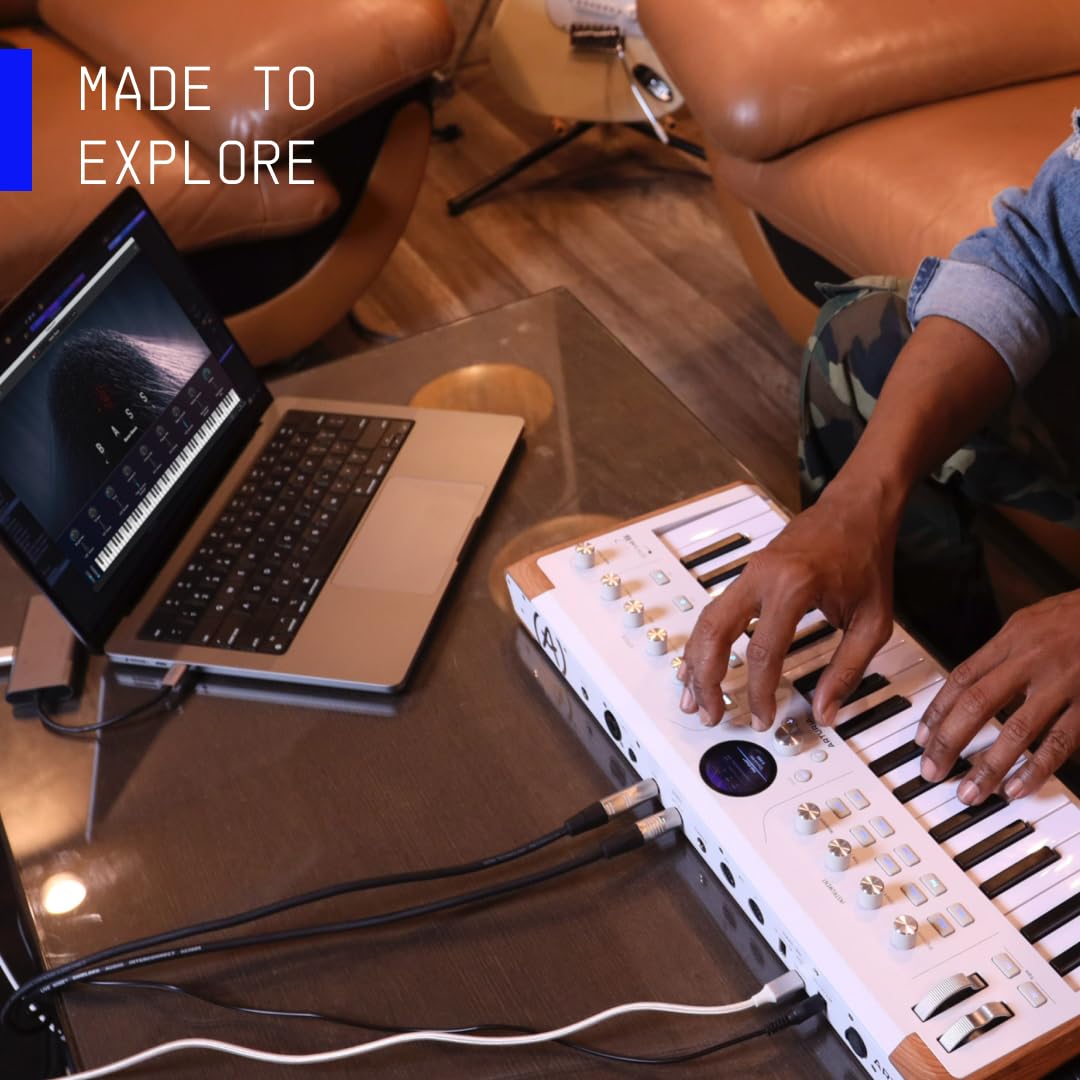 Arturia AstroLab 37-key slim MIDI keyboard, velocity sensitive, aftertouch.