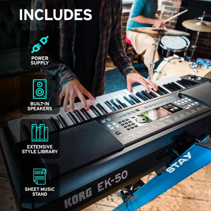 Korg, 61-Key Keyboards & Pianos (EK50)