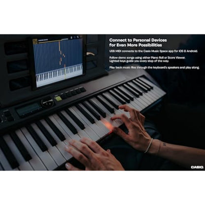 Casio LK-S250, 61-key lighted keyboard, 400 tones, lesson system, dance mode.