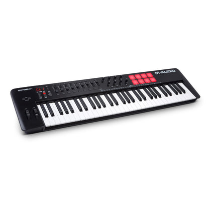 M-Audio Oxygen 61 MKV MIDI controller, pads, arpeggiator, chord/scale modes.